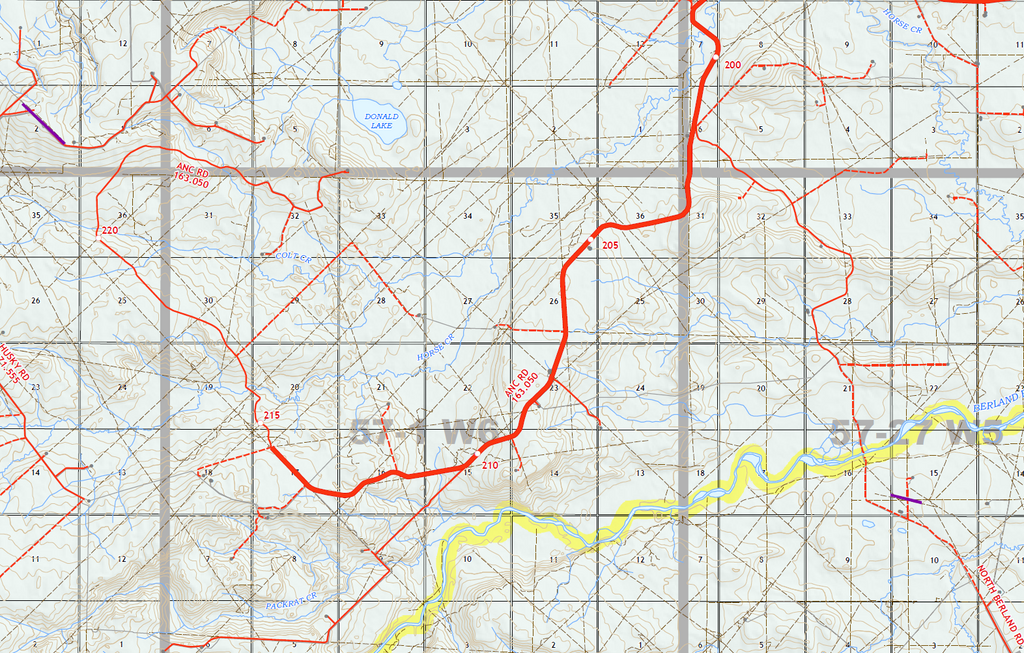 WMU 352 Berland - 36"W x 24"H (2 Map Set)