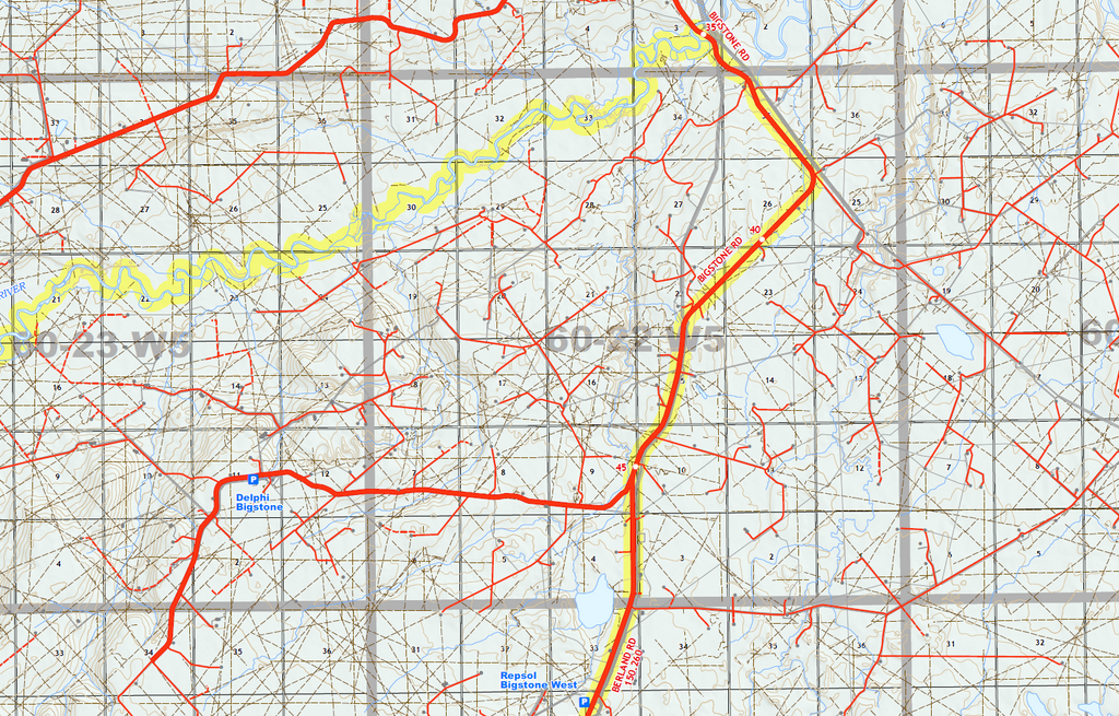 WMU 352 Berland - 36"W x 24"H (2 Map Set)