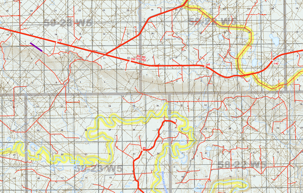 WMU 352 Berland - 36"W x 24"H (2 Map Set)