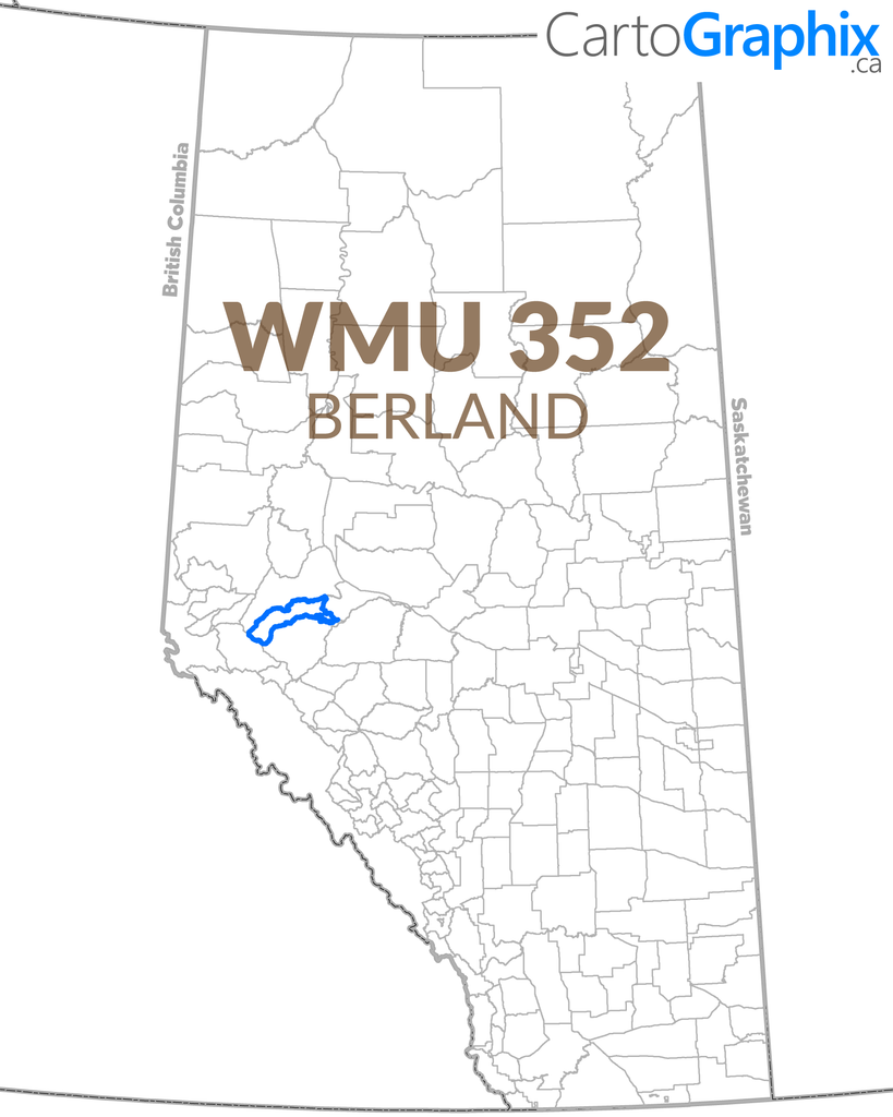 WMU 352 Berland - 36"W x 24"H (2 Map Set)