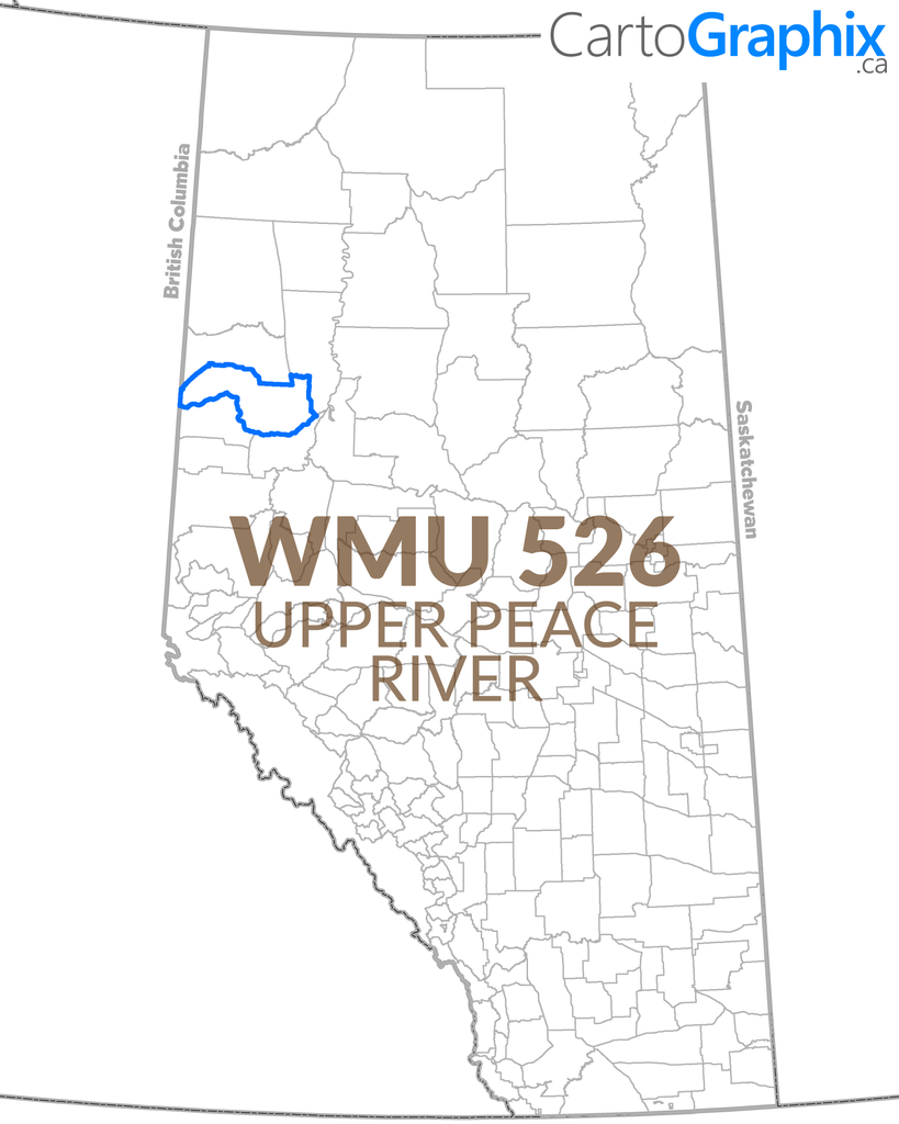 WMU 526 Upper Peace River Map