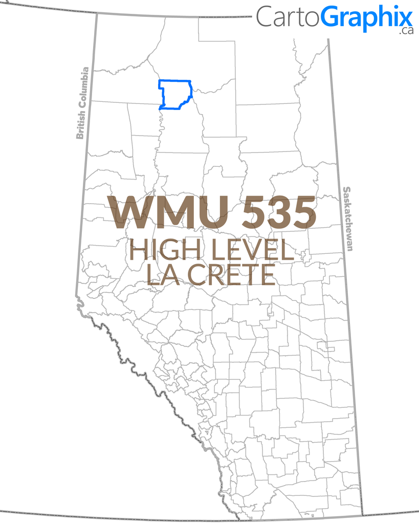 WMU 535 High Level-La Crete Map