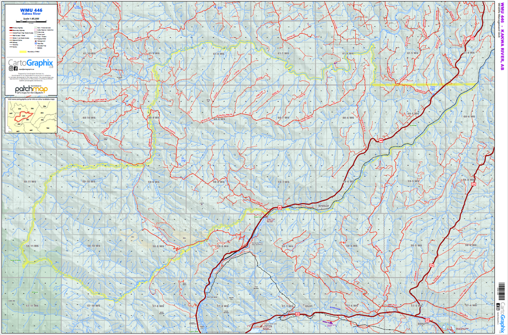 WMU 446 Kakwa River - 36"W x 24"H