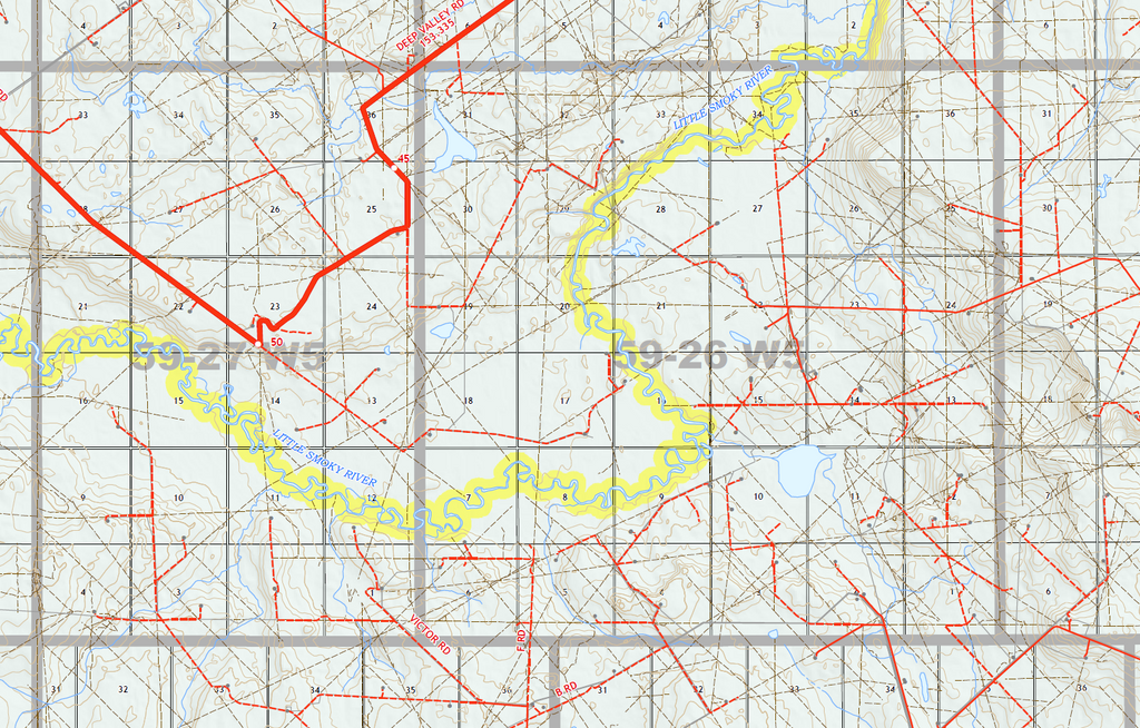 WMU 352 Berland - 36"W x 24"H (2 Map Set)
