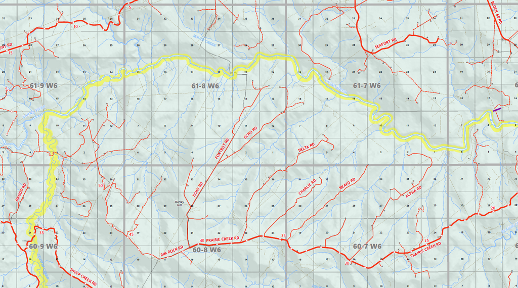 WMU 446 Kakwa River - 36"W x 24"H
