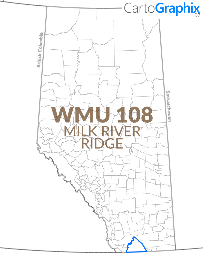 WMU 108 Milk River Ridge - 36"W x 24"H