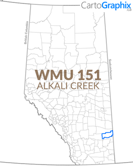 WMU 151 Alkali Creek - 36"W x 24"H