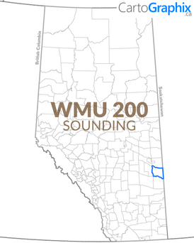 WMU 200 Sounding - 36"W x 24"H