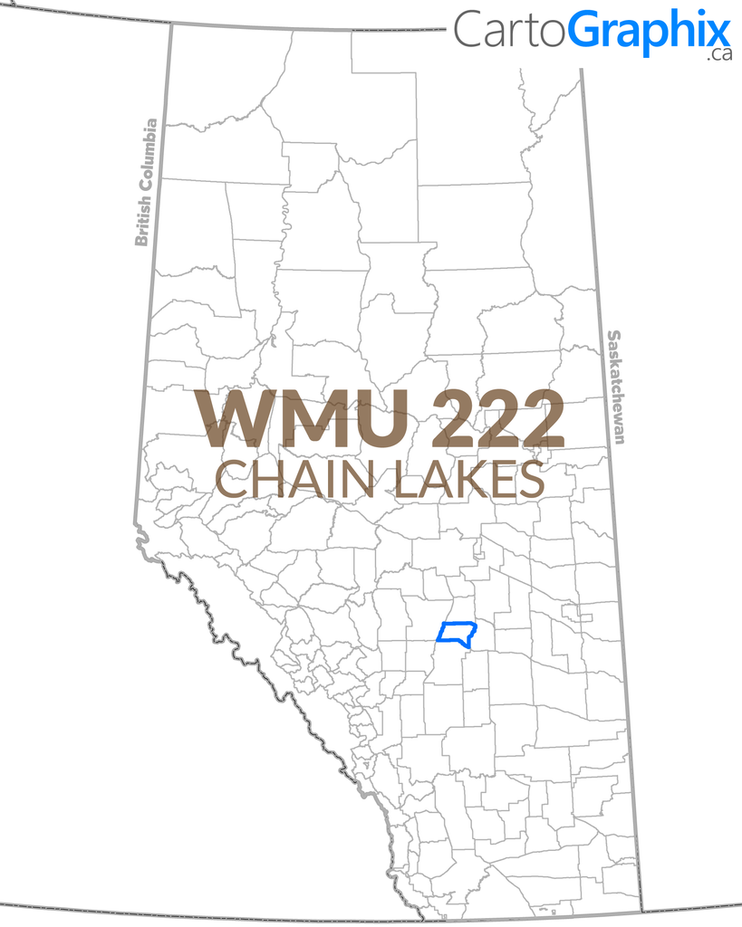 WMU 222 Chain Lakes Map