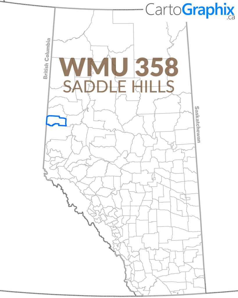 WMU 358 Saddle Hills Map
