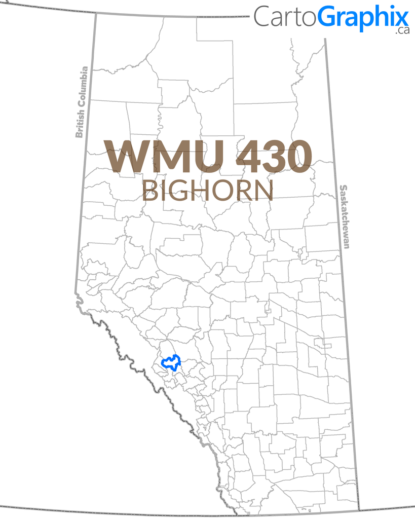 WMU 430 Bighorn Map