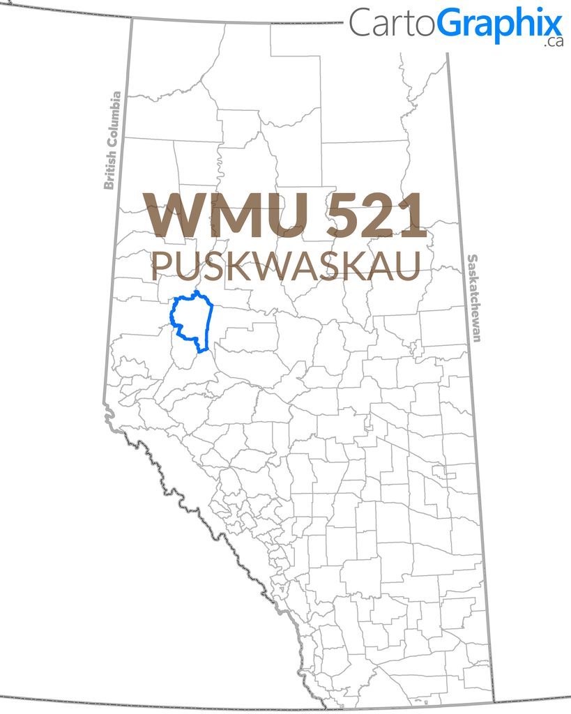 WMU 521 Puskwaskau Map