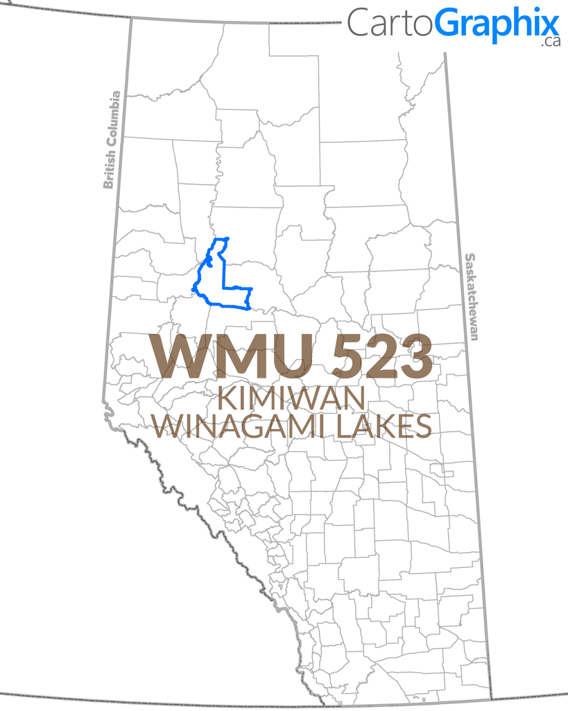 WMU 523 Kimiwan-Winagami Lakes Map