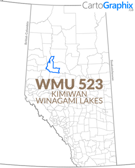 WMU 523 Kimiwan-Winagami Lakes Map