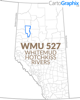 WMU 527 Whitemud-Hotchkiss Rivers Map