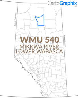 WMU 540 Mikkwa River-Lower Wabasca Map