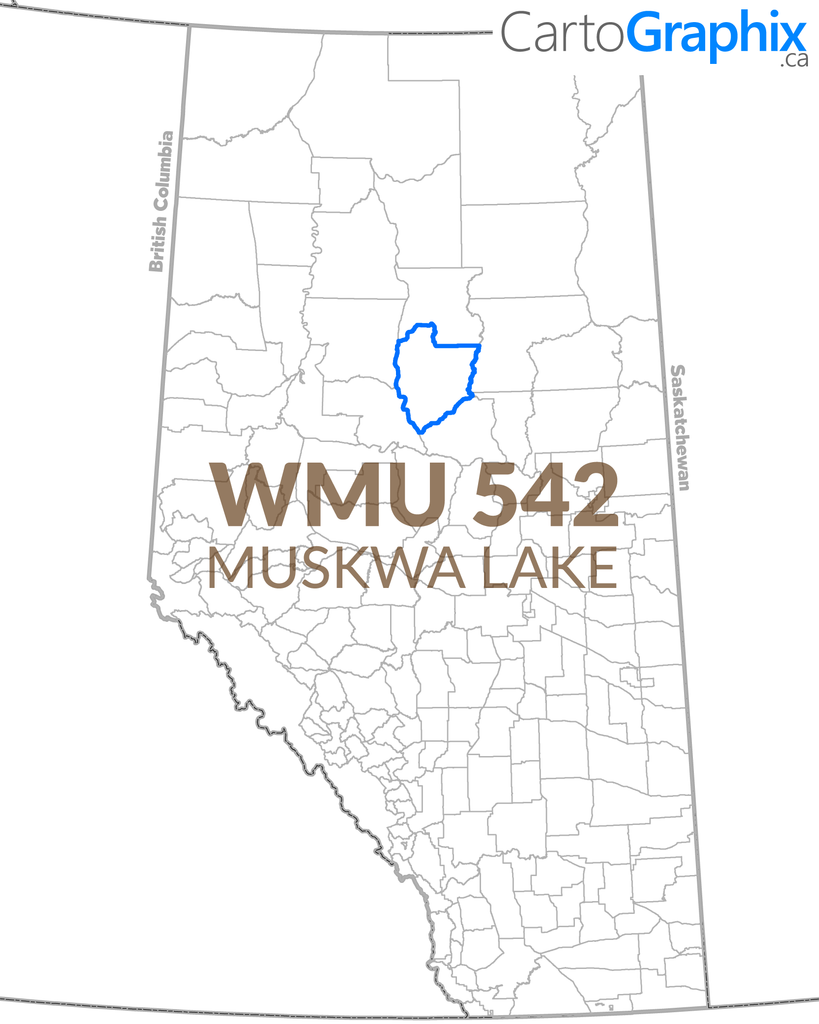 WMU 542 Muskwa Lake Map